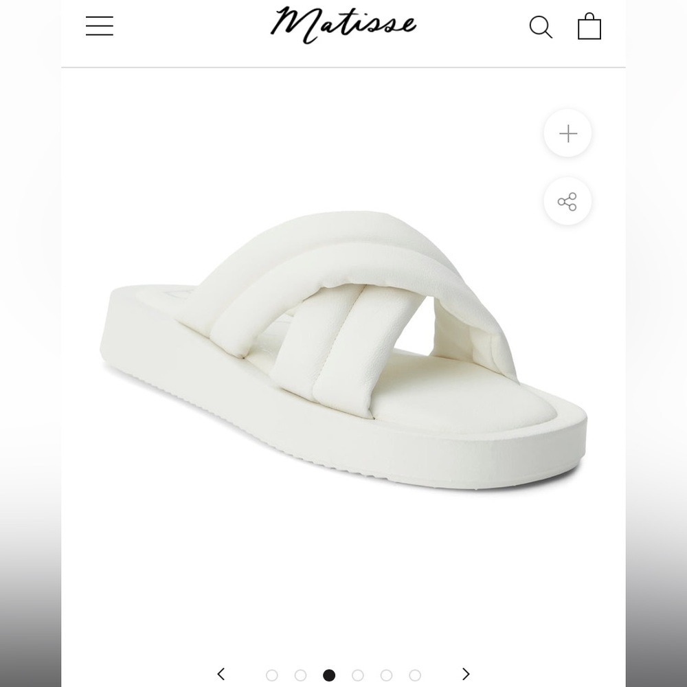Beach by Matisse Piper Slide Sandal - White, Size 9